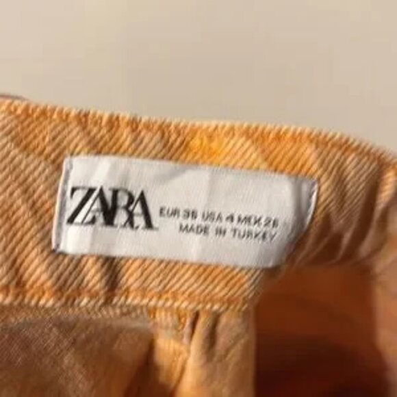 Zara Raw Hem Wide Leg Jeans Size 4 - Picture 2 of 5